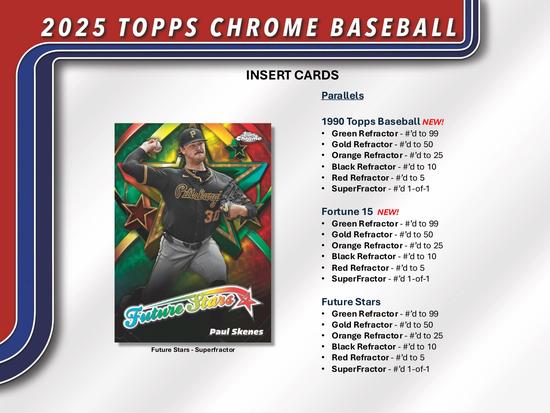 Image for 2025 Topps Chrome Baseball Hobby Box