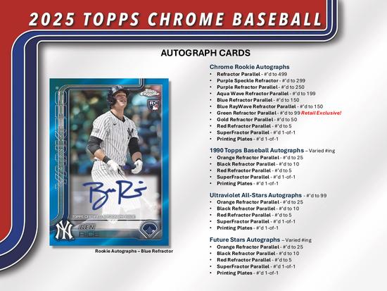 Image for 2025 Topps Chrome Baseball Mega Box
