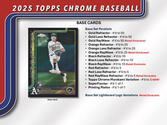 Image for 2025 Topps Chrome Baseball Blaster 40-Box Case