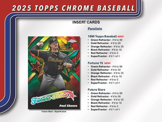 Image for 2025 Topps Chrome Baseball Blaster 40-Box Case