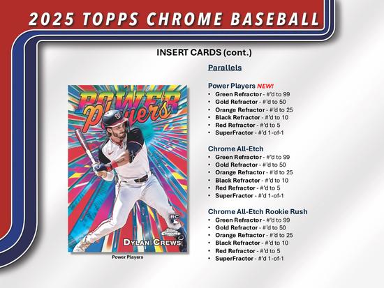 Image for 2025 Topps Chrome Baseball Blaster 40-Box Case