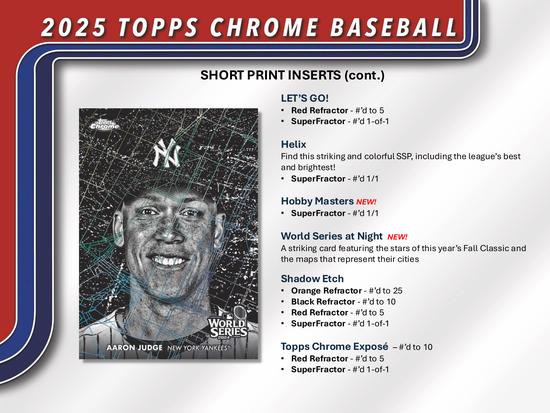 Image for 2025 Topps Chrome Baseball Blaster 40-Box Case