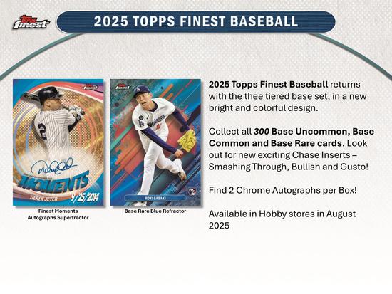 Image for 2025 Topps Finest Baseball Hobby Box