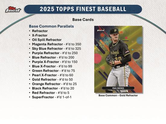 Image for 2025 Topps Finest Baseball Hobby Box