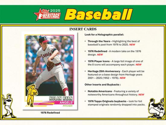 Image for 2025 Topps Heritage Baseball Mega 20-Box Case