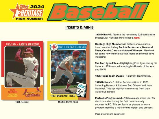 Image for 2024 Topps Heritage High Number Baseball Hobby Box