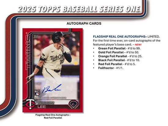 Image for 2025 Topps Series 1 Baseball Hobby Jumbo 6-Box Case