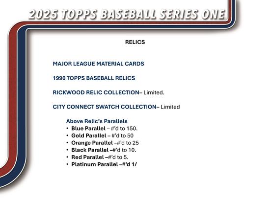 Image for 2025 Topps Series 1 Baseball Hobby Jumbo Box