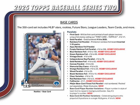 Image for 2025 Topps Series 2 Fanatics Fest NYC Exclusive Baseball Hobby Box