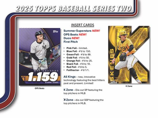 Image for 2025 Topps Series 2 Fanatics Fest NYC Exclusive Baseball Hobby Box