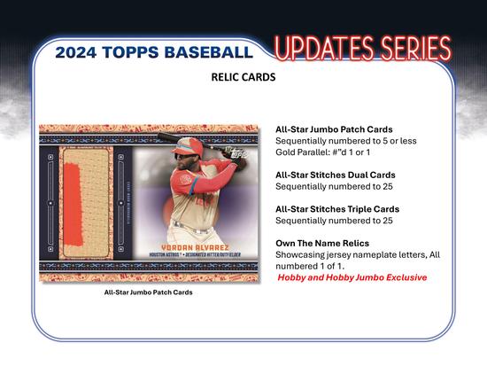 2024 TOPPS UPDATE SERIES BASEBALL HOBBY JUMBO BOX | eBay