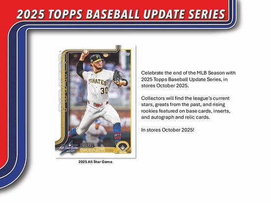 Image for 2025 Topps Update Series Baseball Jumbo Value 108-Pack Case