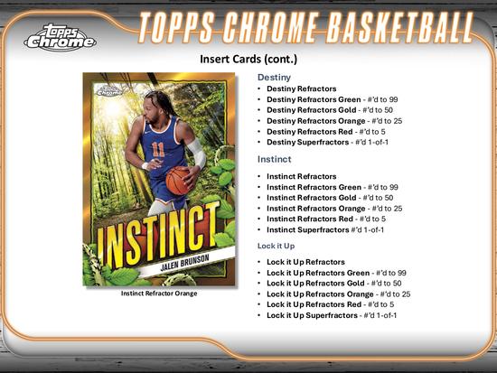Image for 2024/25 Topps Chrome Basketball Hobby 12-Box Case