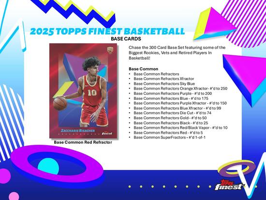 Image for 2024/25 Topps Finest Basketball Hobby 8-Box Case