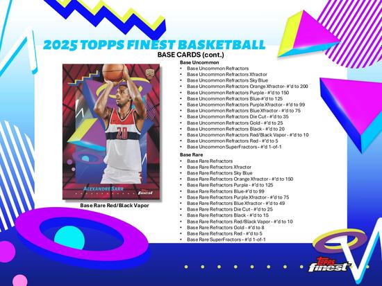 Image for 2024/25 Topps Finest Basketball Hobby 8-Box Case