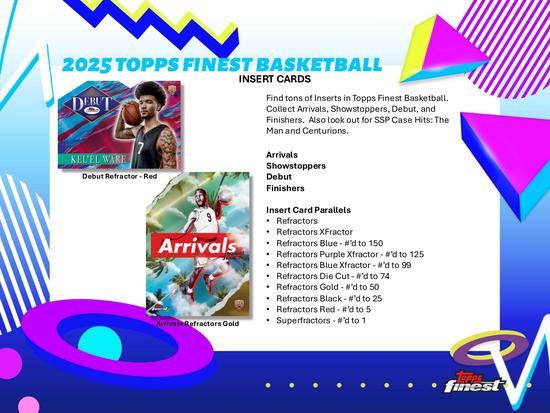 Image for 2024/25 Topps Finest Basketball Hobby 8-Box Case