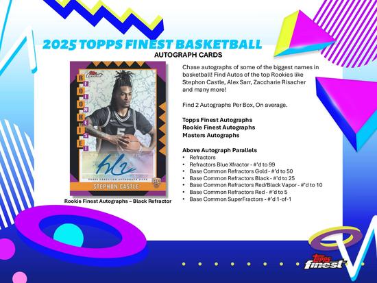 Image for 2024/25 Topps Finest Basketball Hobby 8-Box Case