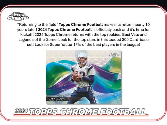 Image for 2024 Topps Chrome Football Delight Box