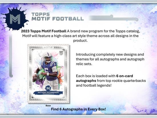 Image for 2023 Topps Motif Football Hobby Box