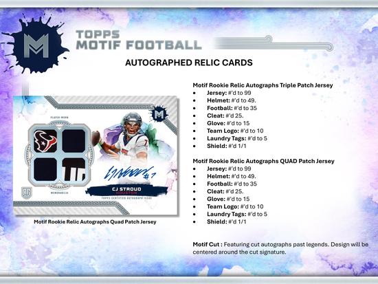 Image for 2023 Topps Motif Football Hobby Box