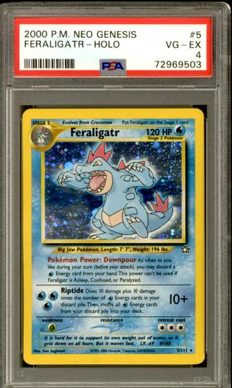 Image for Pokemon Neo Genesis Feraligatr 5/111 PSA 4