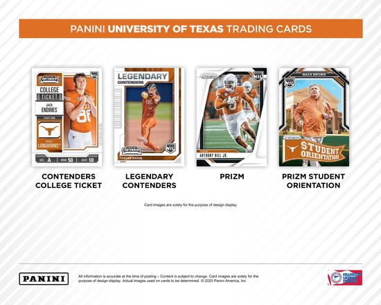 Image for 2025 Panini NIL Texas Longhorns Hobby 20-Box Case