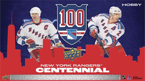 Image for 2025/26 Upper Deck New York Rangers Centennial Hockey Hobby Box