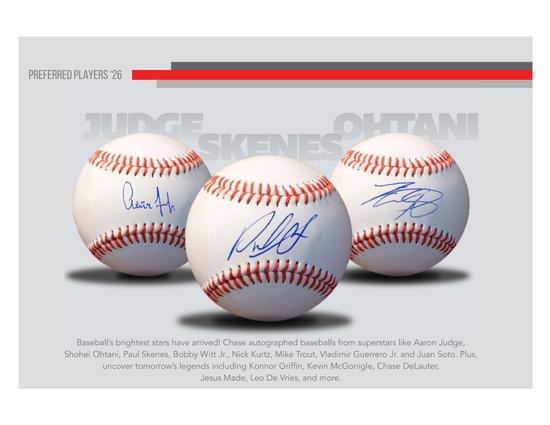Image for 2026 Onyx Preferred Players Collection Autographed Baseball Hobby 3-Box Case