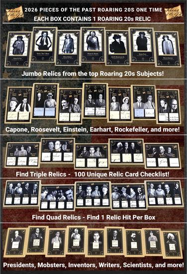 Image for 2026 Keepsake Pieces of the Past Roaring 20's One Time Edition Hobby 10-Box Case