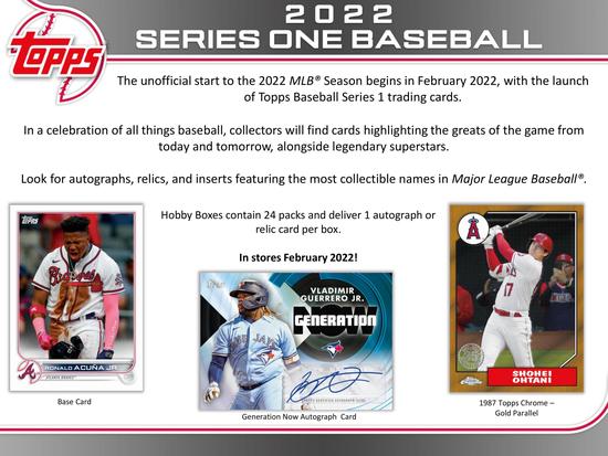 2022 TOPPS SERIES 1 BASEBALL HOBBY 12-BOX CASE | eBay