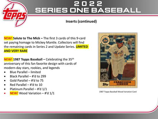 2022 TOPPS SERIES 1 BASEBALL HOBBY 12-BOX CASE | eBay