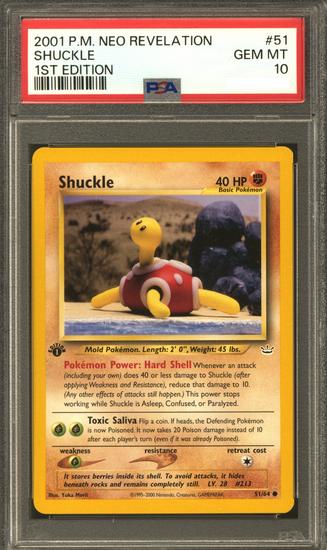 Image for Pokemon Neo Revelation 1st Edition Shuckle 51/64 PSA 10 GEM MINT