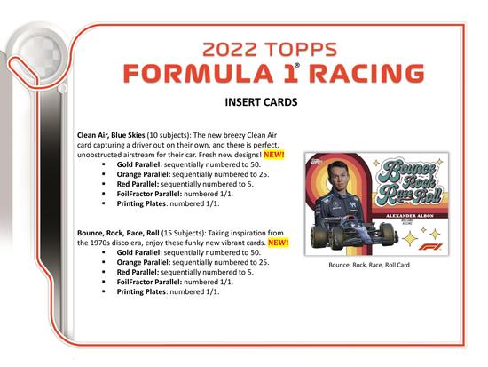 Image for 2022 Topps F1 Formula 1 Racing Hobby Box