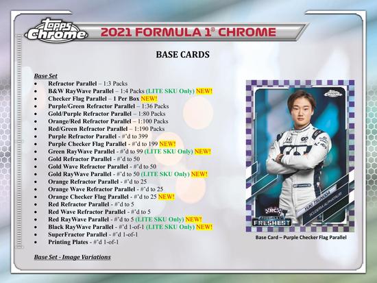 2021 TOPPS FORMULA 1 CHROME RACING HOBBY LITE BOX 887521103393| eBay