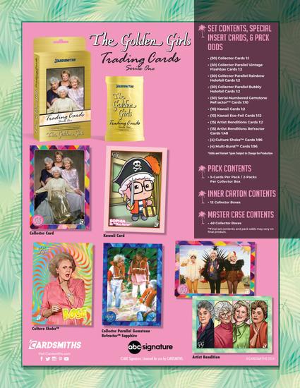Image for The Golden Girls Series 1 Trading Cards Hobby 12-Box Case (Cardsmiths 2024)