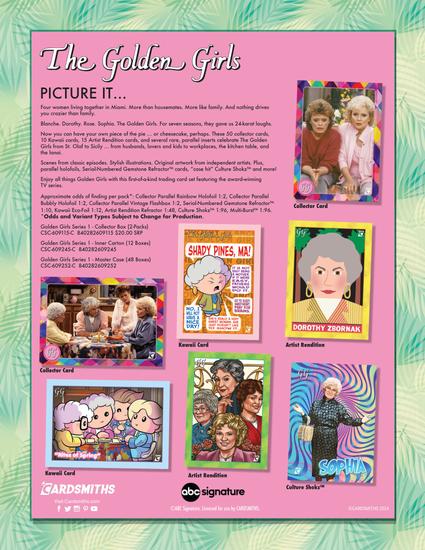 Image for The Golden Girls Series 1 Trading Cards Hobby 12-Box Case (Cardsmiths 2024)