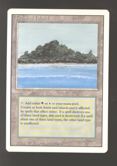 Image for Magic the Gathering 3rd Ed Revised Tropical Island NEAR MINT (NM) *511