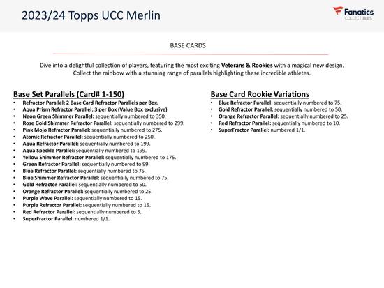 Image for 2023/24 Topps Chrome Merlin UEFA Club Competitions Soccer Blaster Box