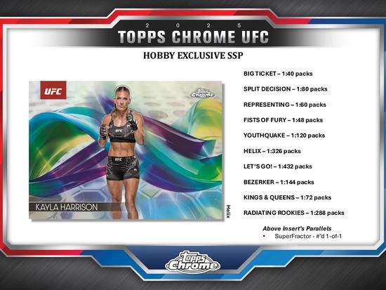 Image for 2025 Topps Chrome UFC Hobby Box