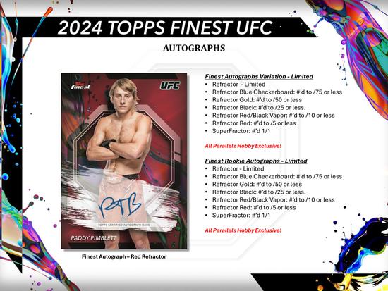Image for 2024 Topps UFC Finest Hobby Box