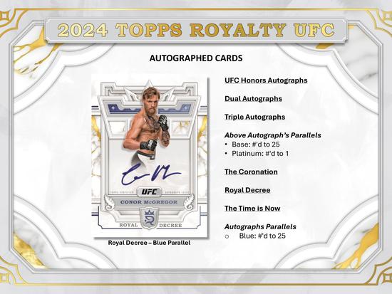 Image for 2024 Topps Royalty UFC Hobby 4-Box Case