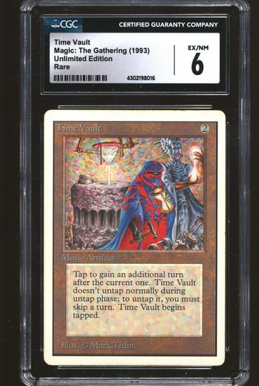Image for Magic the Gathering Unlimited Time Vault CGC 6 MODERATELY PLAYED MP