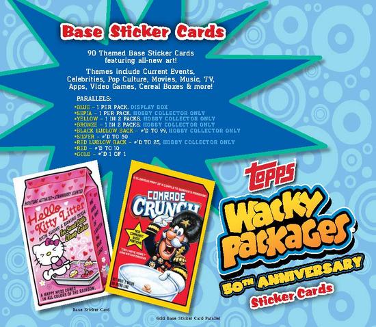 Image for Wacky Packages 50th Anniversary Hobby Collector's Edition Box (Topps 2017)