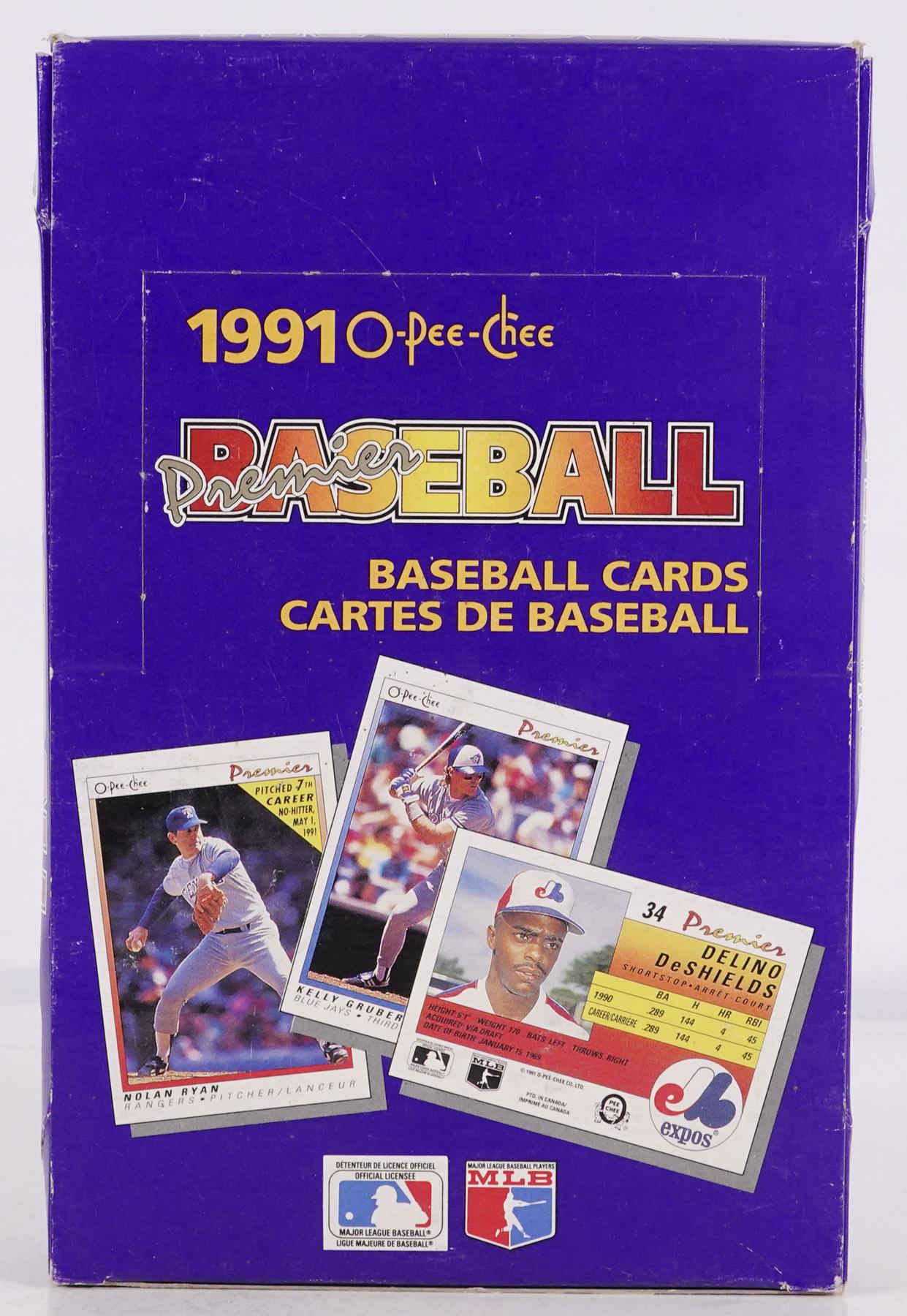 1991 O-Pee-Chee Premier Baseball Wax Box | DA Card World