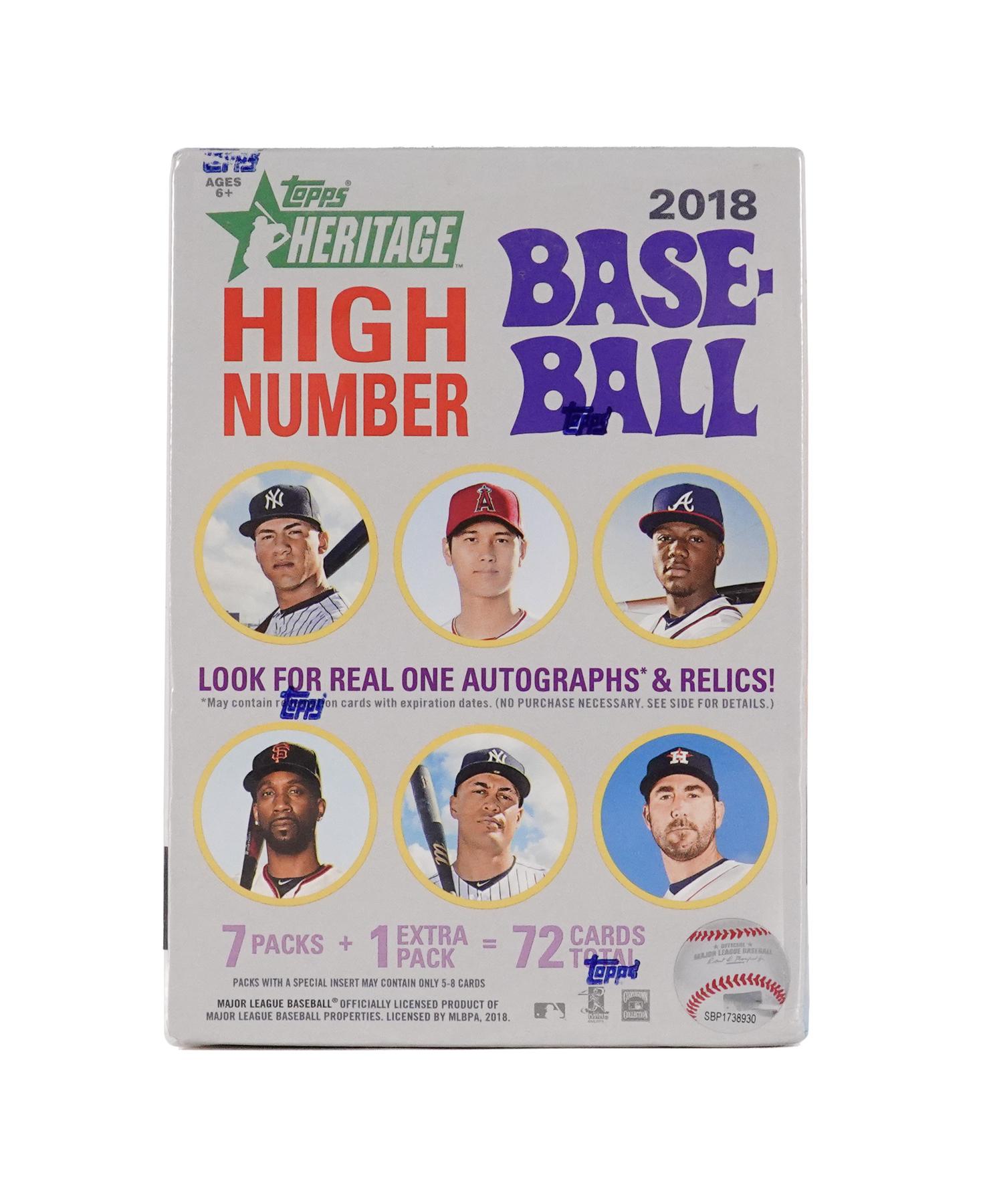 2018 Topps Heritage High Number Baseball 8-Pack Blaster Box
