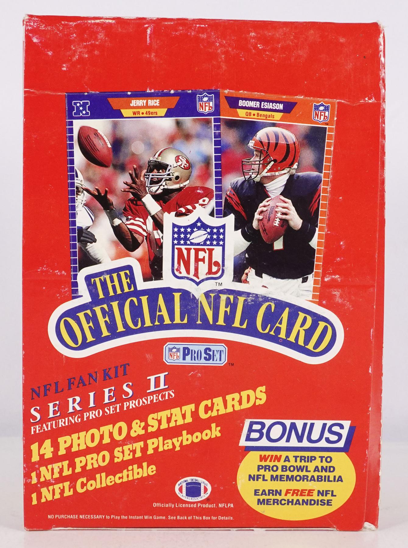 1989 Pro Set Series 2 Football Wax Box (Reed Buy) | DA Card World