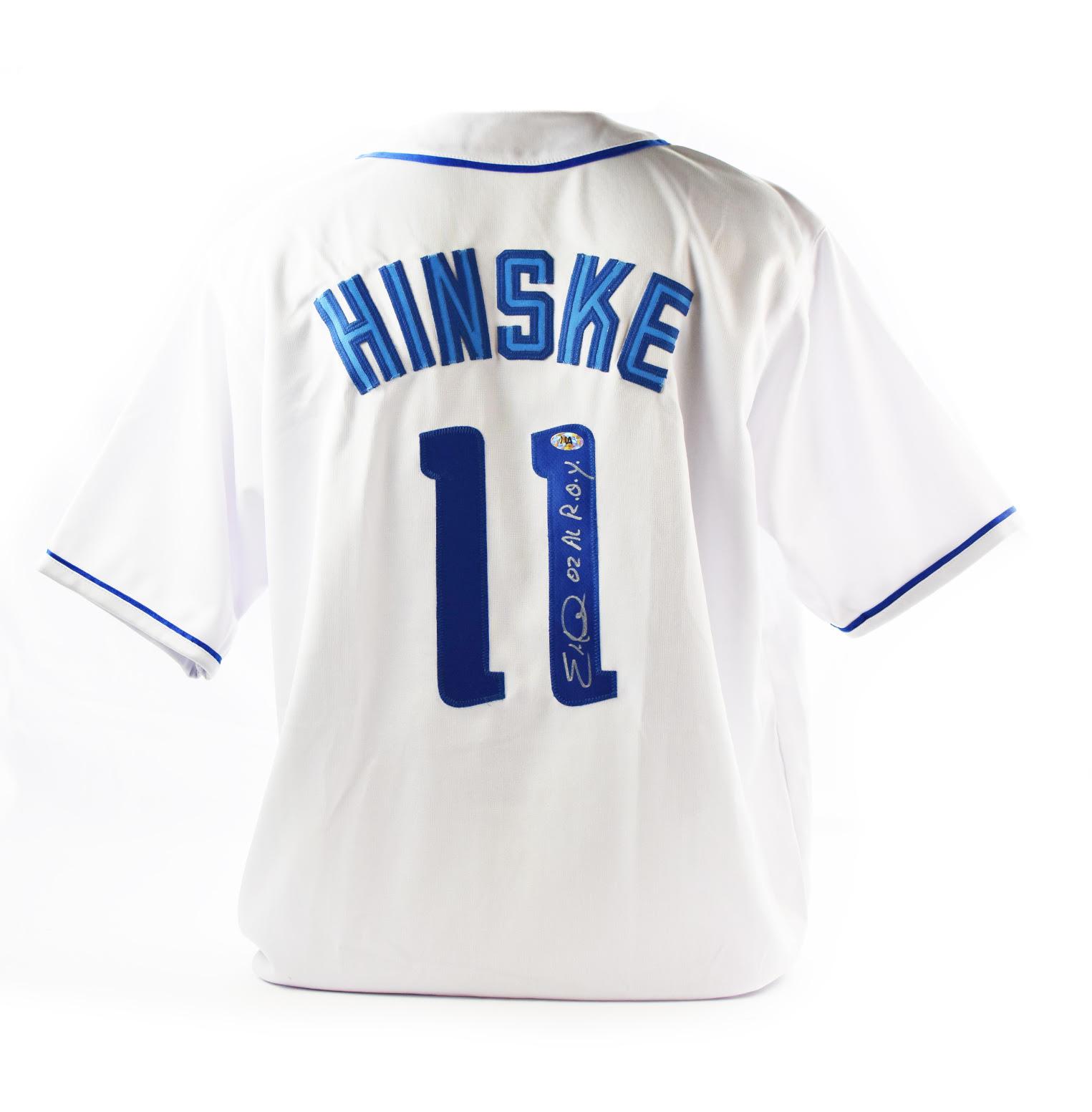 Eric Hinske Autographed Toronto Blue Jays Custom Baseball Jersey w