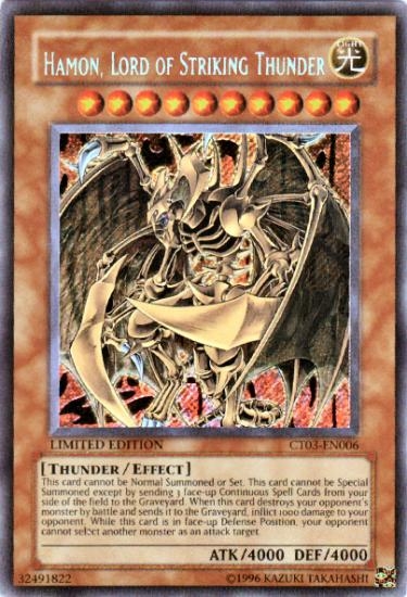 Yu-Gi-Oh Limited Edition Tin Single Hamon Lord of Striking Thunder ...