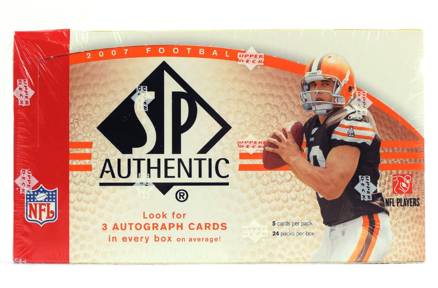 2007 Upper Deck SP Authentic Football Hobby Box DA Card World