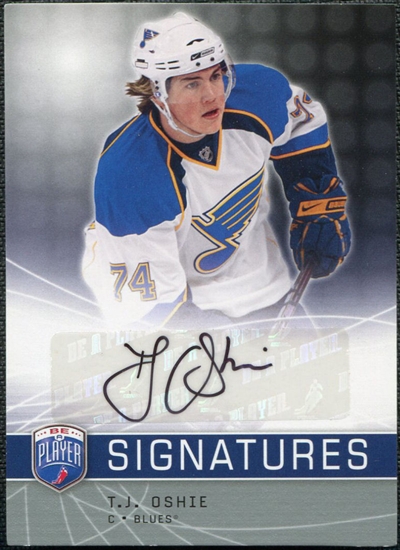 2008/09 Upper Deck Be A Player Signatures #STO T.J. Oshie Autograph ...